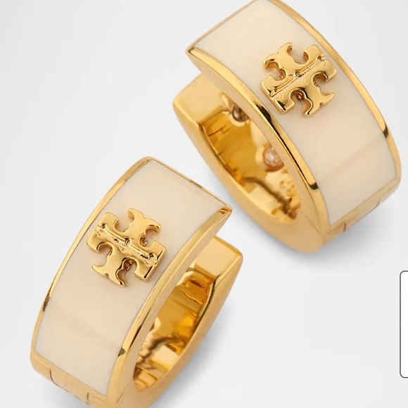 Tory Burch Jewelry - TORY BURCH  Icon Enamel Huggie Earrings